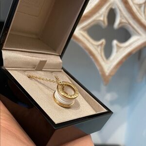 Bulgari Gold and White Necklace